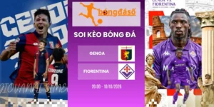 Tỷ lệ kèo Genoa vs Fiorentina - Serie A, 10/10/2026